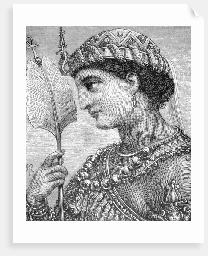 Profile Illustration of Cleopatra by Anonymous