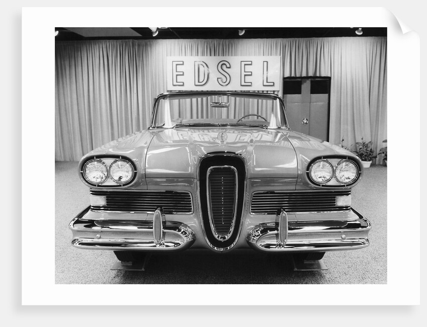 Ford Edsel Citation Convertible in Showroom. by Anonymous