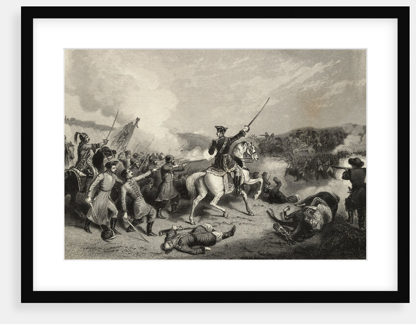 Illustration of Battle of Poltava by Anonymous