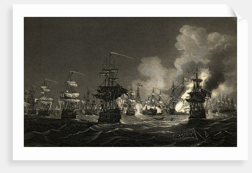 Illustration of the Battle of the Nile by Albert Henry Payne