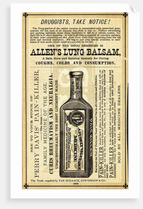 Advertisement for Allen's Lung Balsam by Anonymous