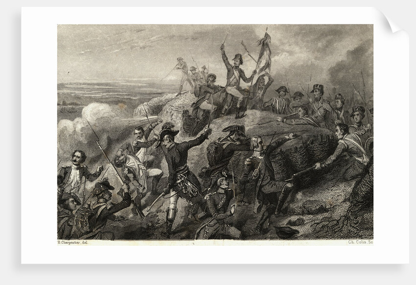 Napoleon and Army Fighting Battle by Anonymous