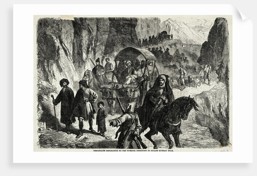 Illustration of Circassian Caravan by Anonymous