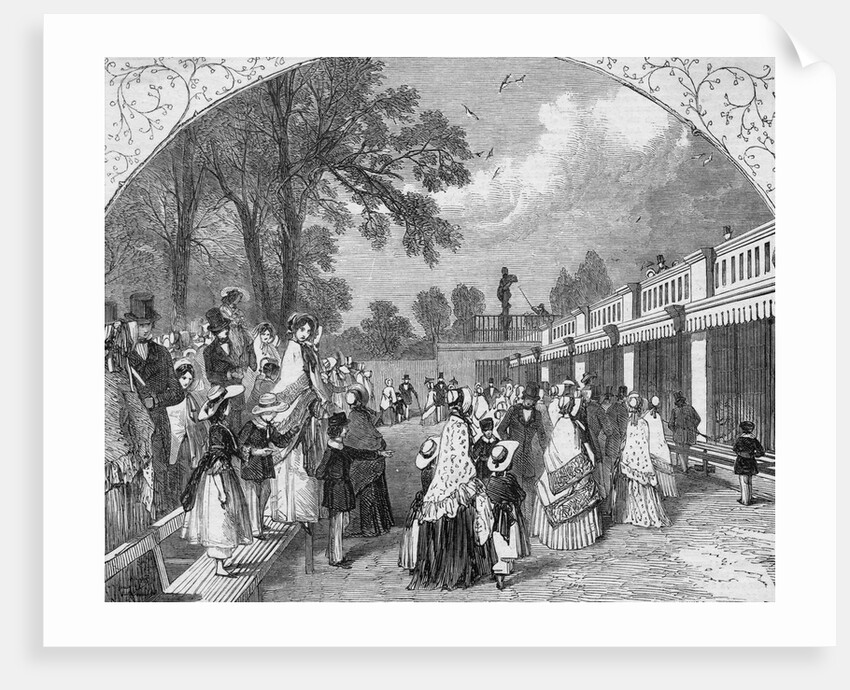 People Visiting Zoological Gardens by Anonymous