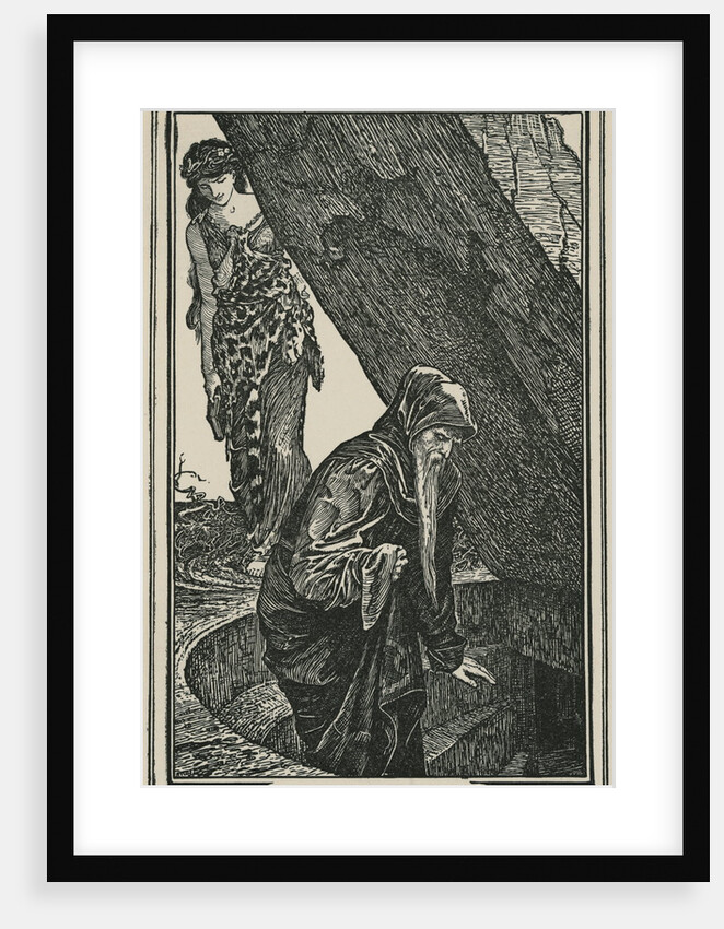 Vivien at Merlin's Descent by Anonymous