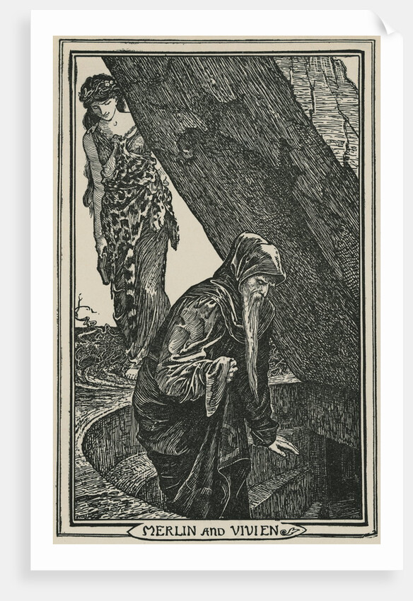 Vivien at Merlin's Descent by Anonymous