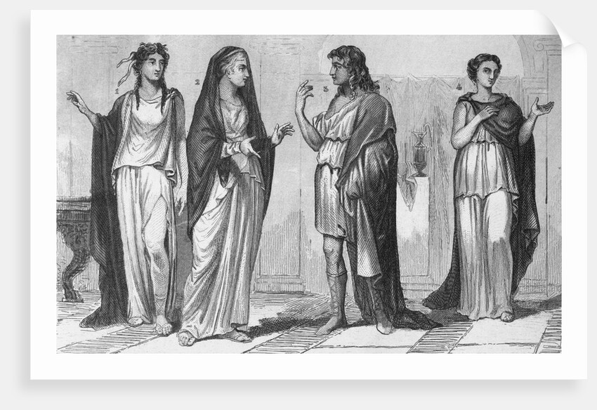 Four Figures of Ancient Greece by Anonymous