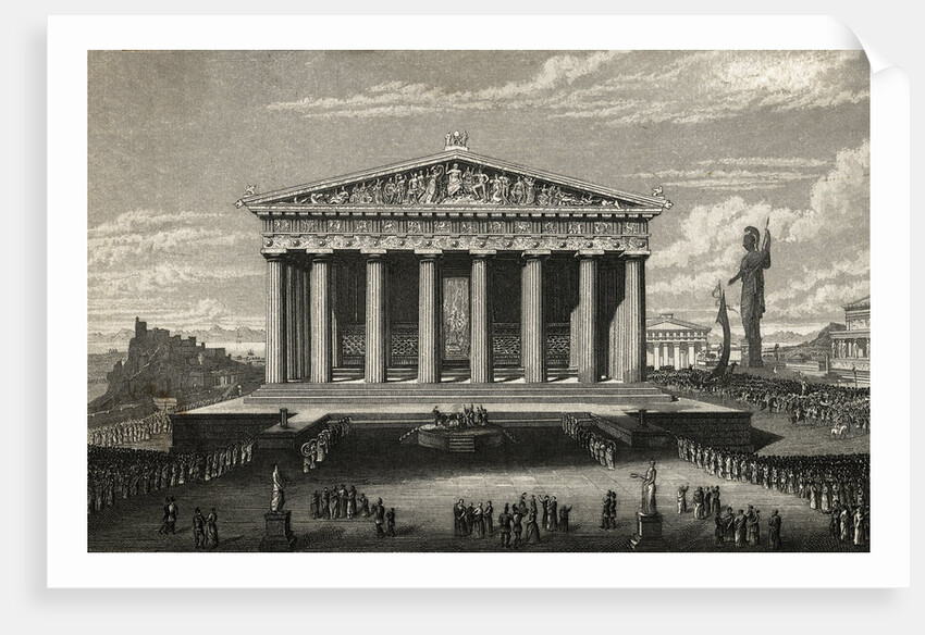 View of Front of Parthenon by Anonymous