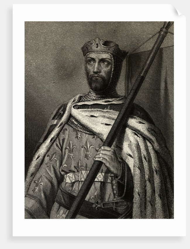 Portrait of King of France Louis VII by Anonymous