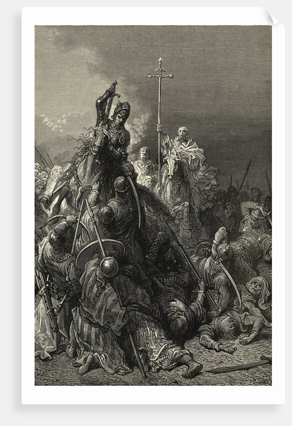 John Hunyadi and John Capistran Leading Battle by Anonymous