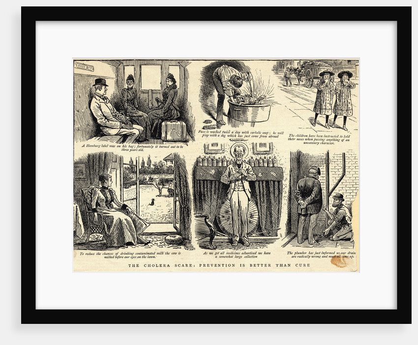 Illustrations of Cholera-Prevention Methods by Anonymous