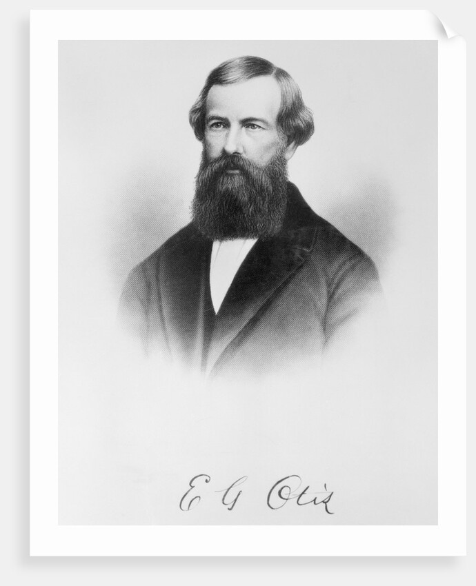 Early Portrait of Passenger Elevator Inventor E. G. Otis by Anonymous
