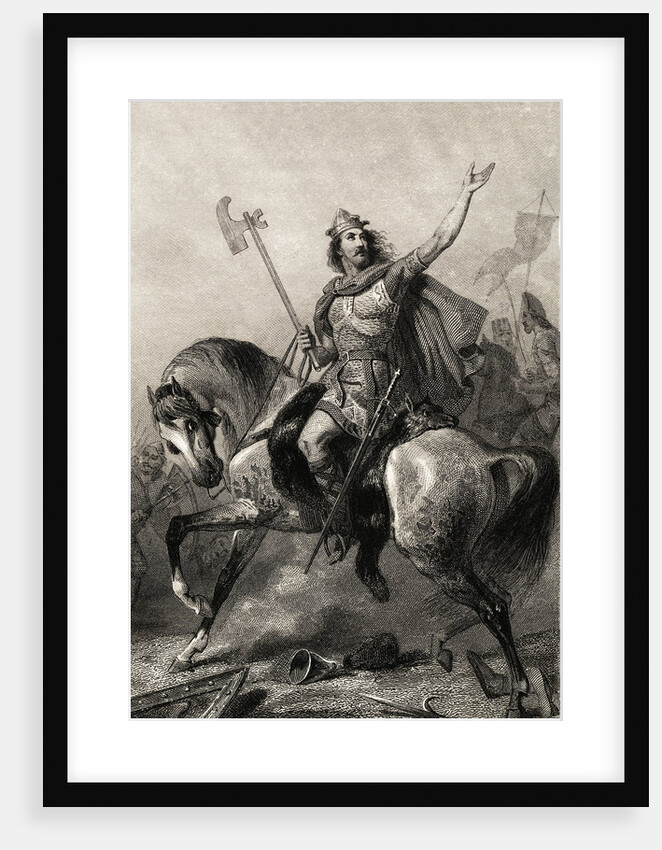 Portrait of King Clovis Riding Horse by Anonymous