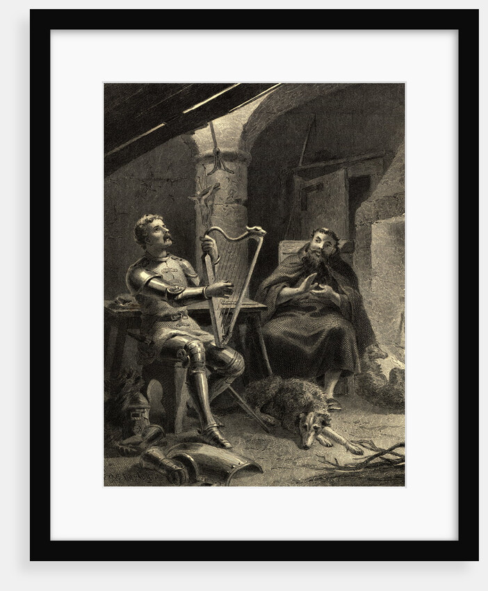 Illustration of Richard I and Friar Tuck by Anonymous