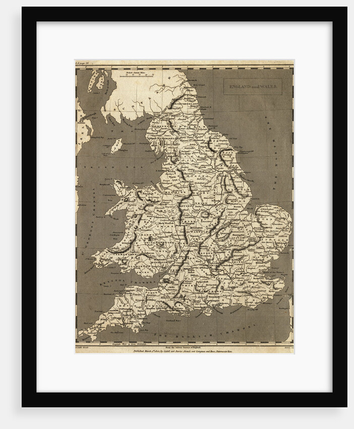 Map of England and Wales from 1802 by Anonymous