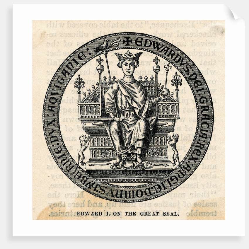 Medieval Seal of Edward I by Anonymous