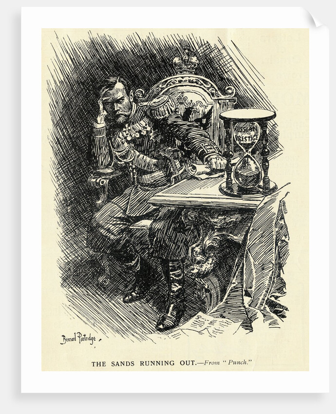 Nicholas II Watching Hourglass by Anonymous