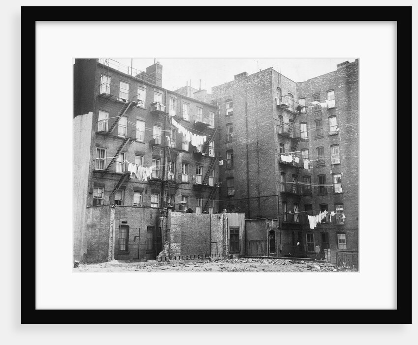 East Side Tenement Apartment Buildings by Anonymous