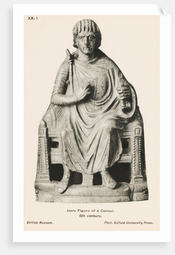 Ancient Statue in Ivory by Anonymous