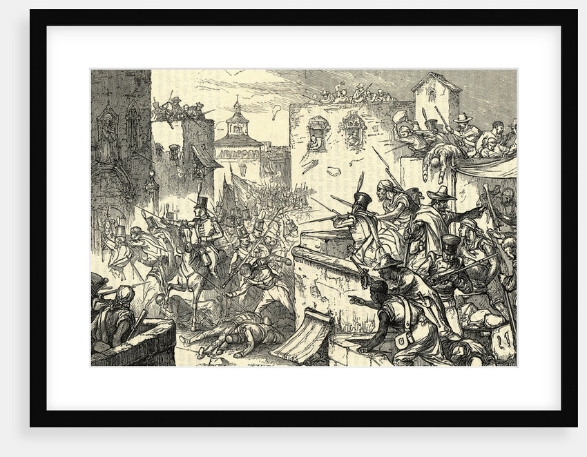 Illustration of British Attacking Buenos Aires by Anonymous
