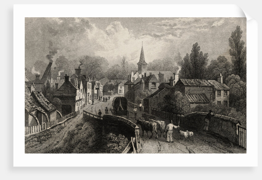 Illustrated View of Chipping Ongar in Essex by Anonymous