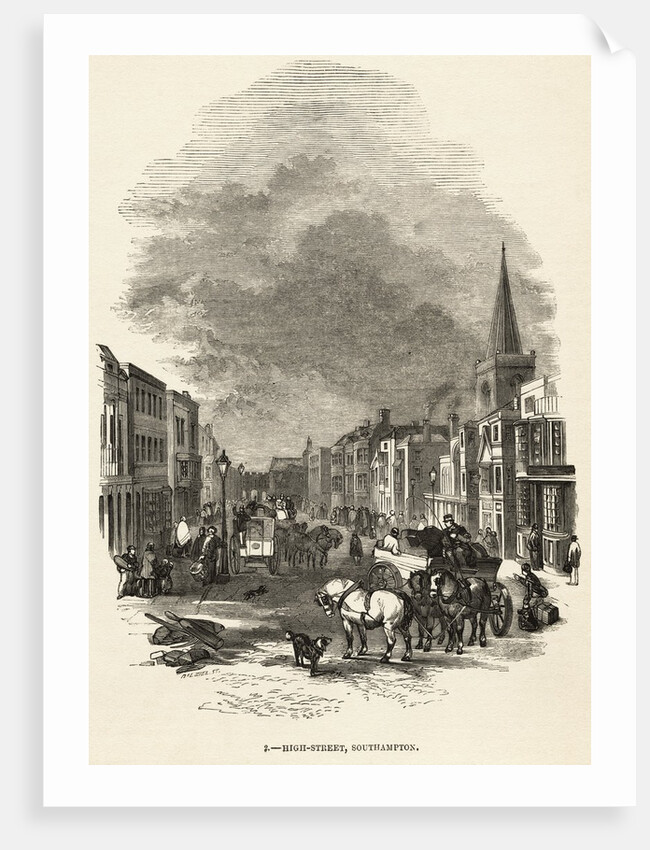 View of High Street in Southampton by Anonymous