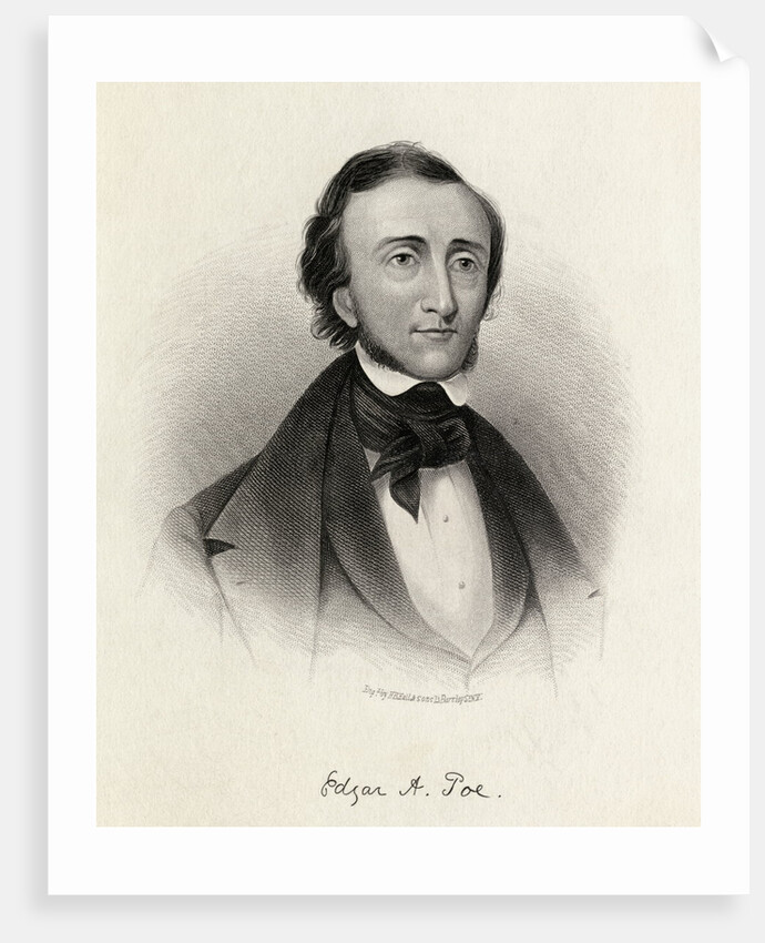 Portrait of Poet Edgar Allan Poe by Anonymous