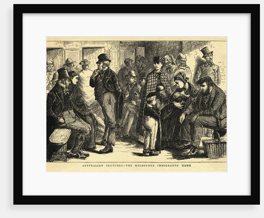 Illustration of Australian Immigrants by Anonymous
