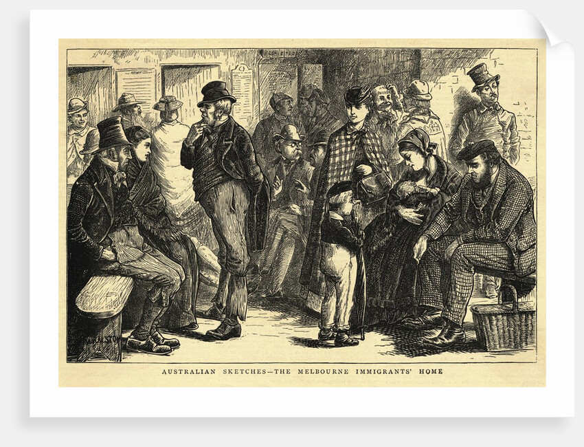 Illustration of Australian Immigrants by Anonymous