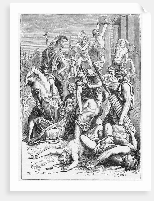 Varus Torturing German Tribes by Anonymous