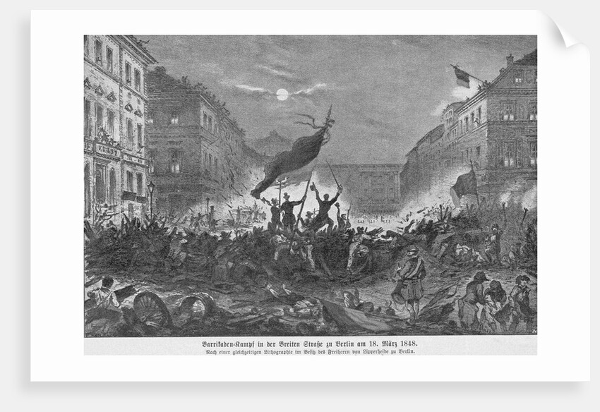 Illustration of Barricades in Berlin by Anonymous