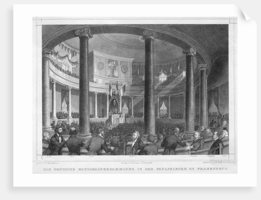 Illustration of Parliament in Franfurt by Anonymous