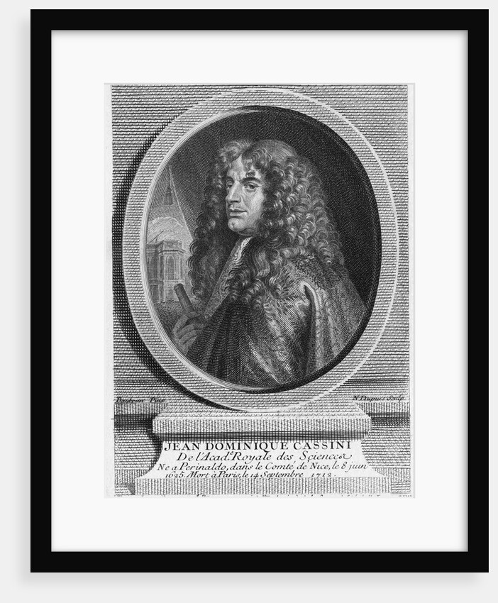 Engraving of Jean-Dominique Cassini by Anonymous