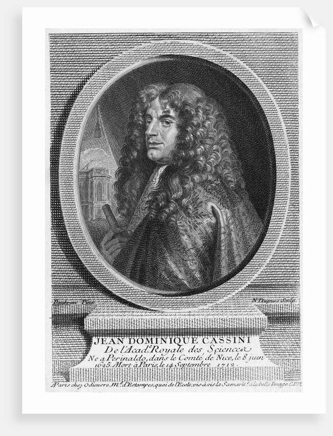 Engraving of Jean-Dominique Cassini by Anonymous