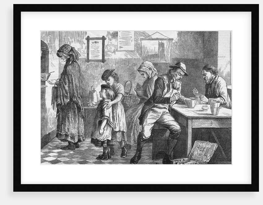 Poor Receiving Soup in Almshouse by Anonymous