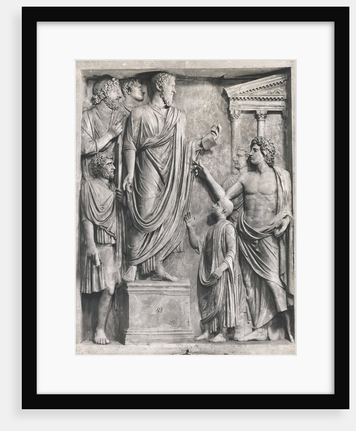 Relief Sculpture of Marcus Aurelius with Members of His Court by Anonymous