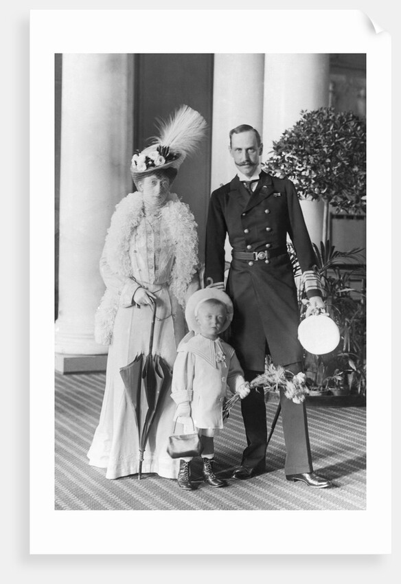 Norway's King Haakon and Family by Anonymous
