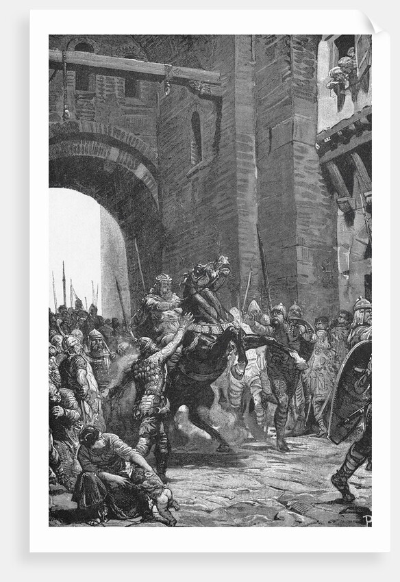 Alboin Besieging City of Pavia by Anonymous