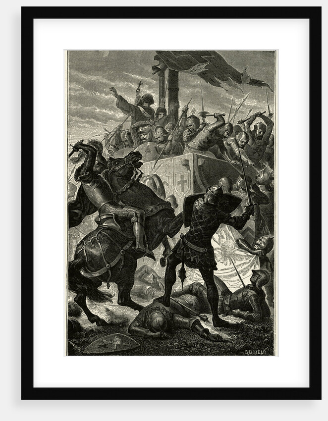 German Knights Fighting Italian Soldiers by Anonymous