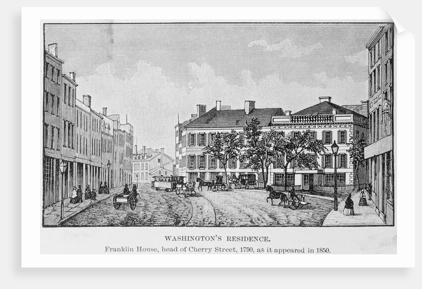 Illustration of Residential Area for President George Washington by Anonymous