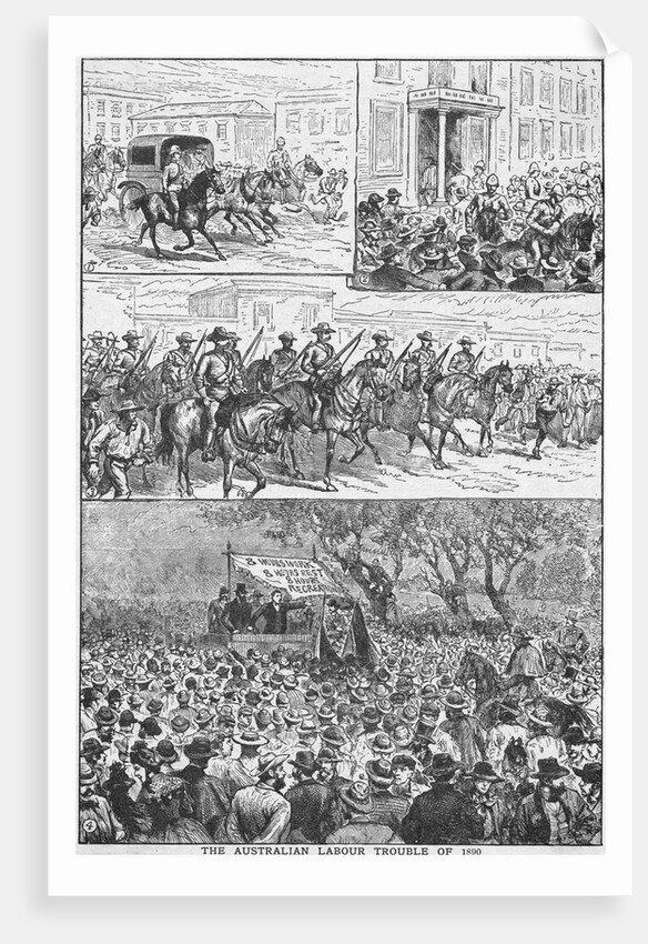 Depictions of Australian Labor Trouble by Anonymous