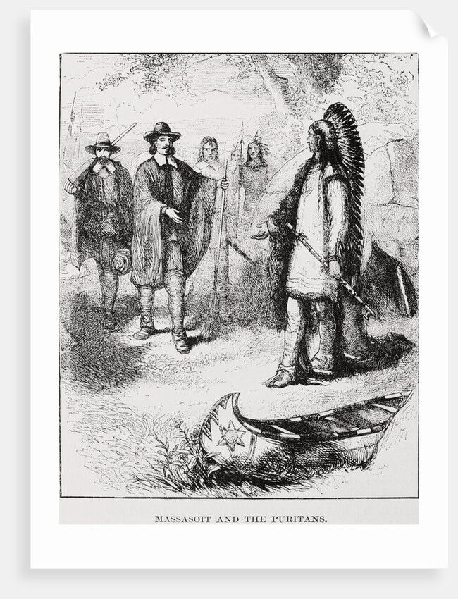 Massasoit Visiting the Puritans by Anonymous