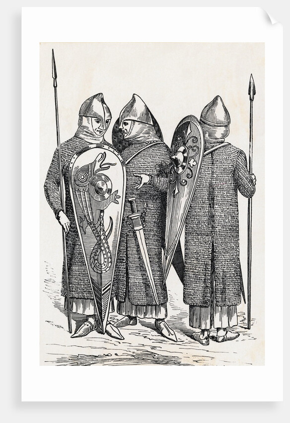 Soldiers Wearing Norman Armour by Anonymous