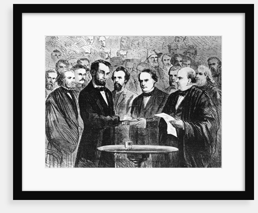President Lincoln Taking the Oath by Anonymous