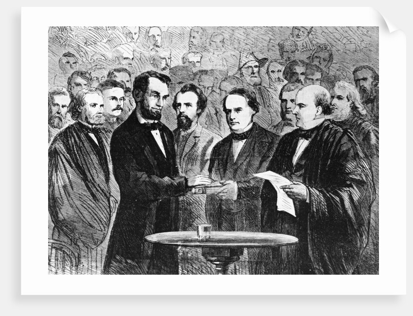 President Lincoln Taking the Oath by Anonymous