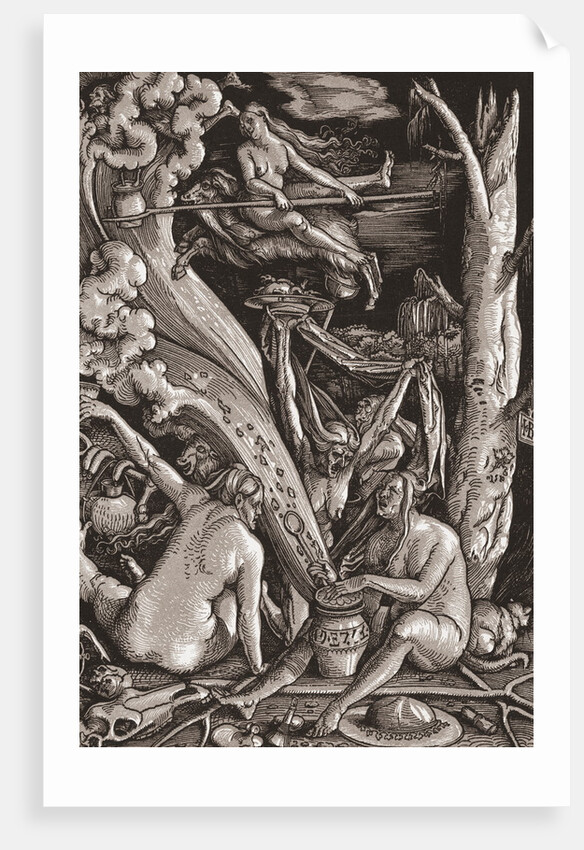 Witches Conjuring Spells by Anonymous