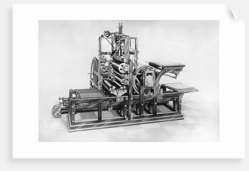 Side View of Konig Printing Press by Anonymous
