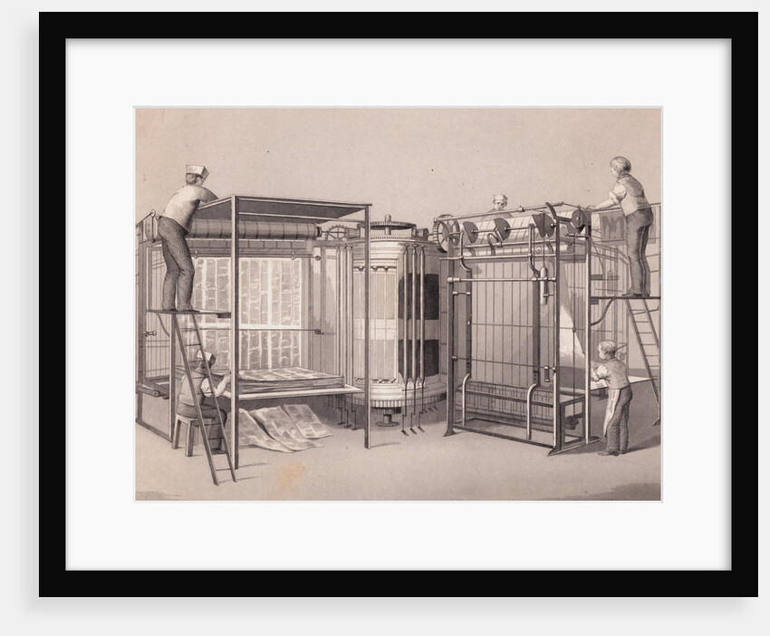 Illustration of Applegarth's Vertical Printing Machine by Anonymous