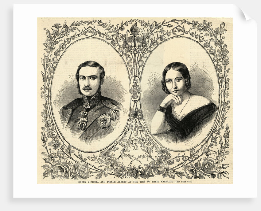 Portraits of Queen Victoria and Prince Albert by Anonymous
