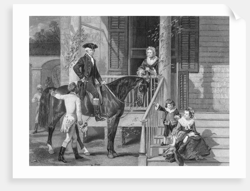 George Washington at Home with Family by Anonymous